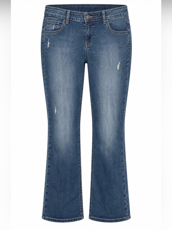 Lane Bryant Denim - Lane Bryant Genius Fit Bootcut Distressed Jeans Women’s Size 18 Regular Stretch